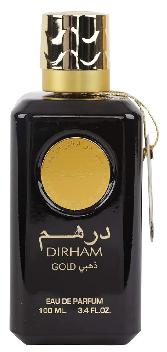 Ard Al Zaafaran Dirham Gold EDP bergamot sandalwood rose jasmine vanilla citrus everyday long lasting affordable Arabic fragrance unisex