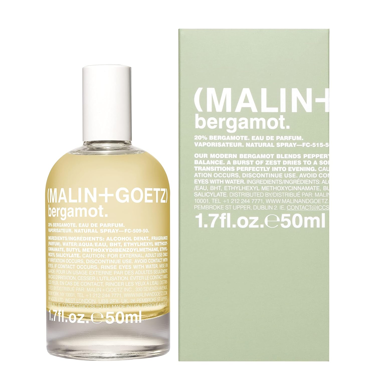 MALIN+GOETZ Bergamot Eau de Toilette clean wellness bergamot fragrance stress relief modern citrus