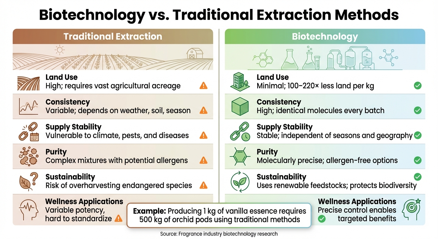 How Biotechnology Shapes Wellness Fragrances