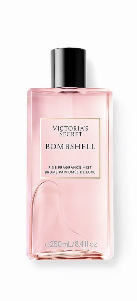 Victoria's Secret Bombshell pink perfume bottle
