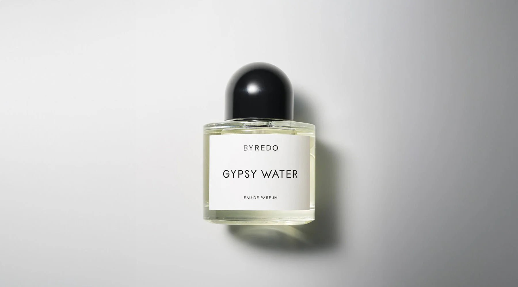 Byredo Gypsy Water minimalist perfume bottle