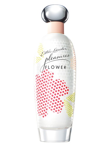 Estée Lauder Pleasures perfume bottle with floral design